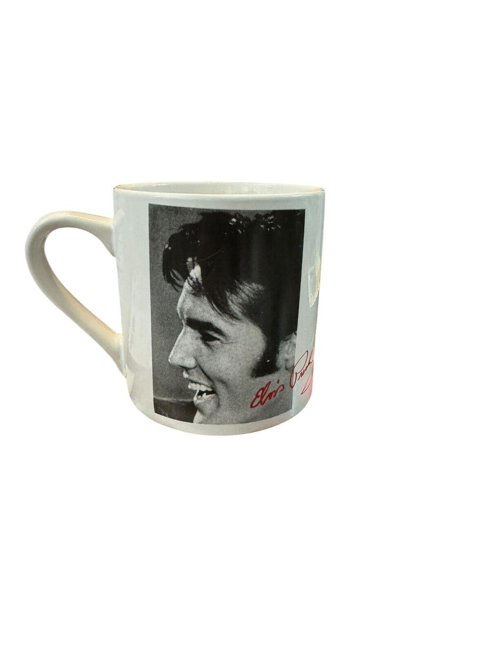 2015 Elvis Presley Black And White Signature Coffee Tea Mug Cup 4”